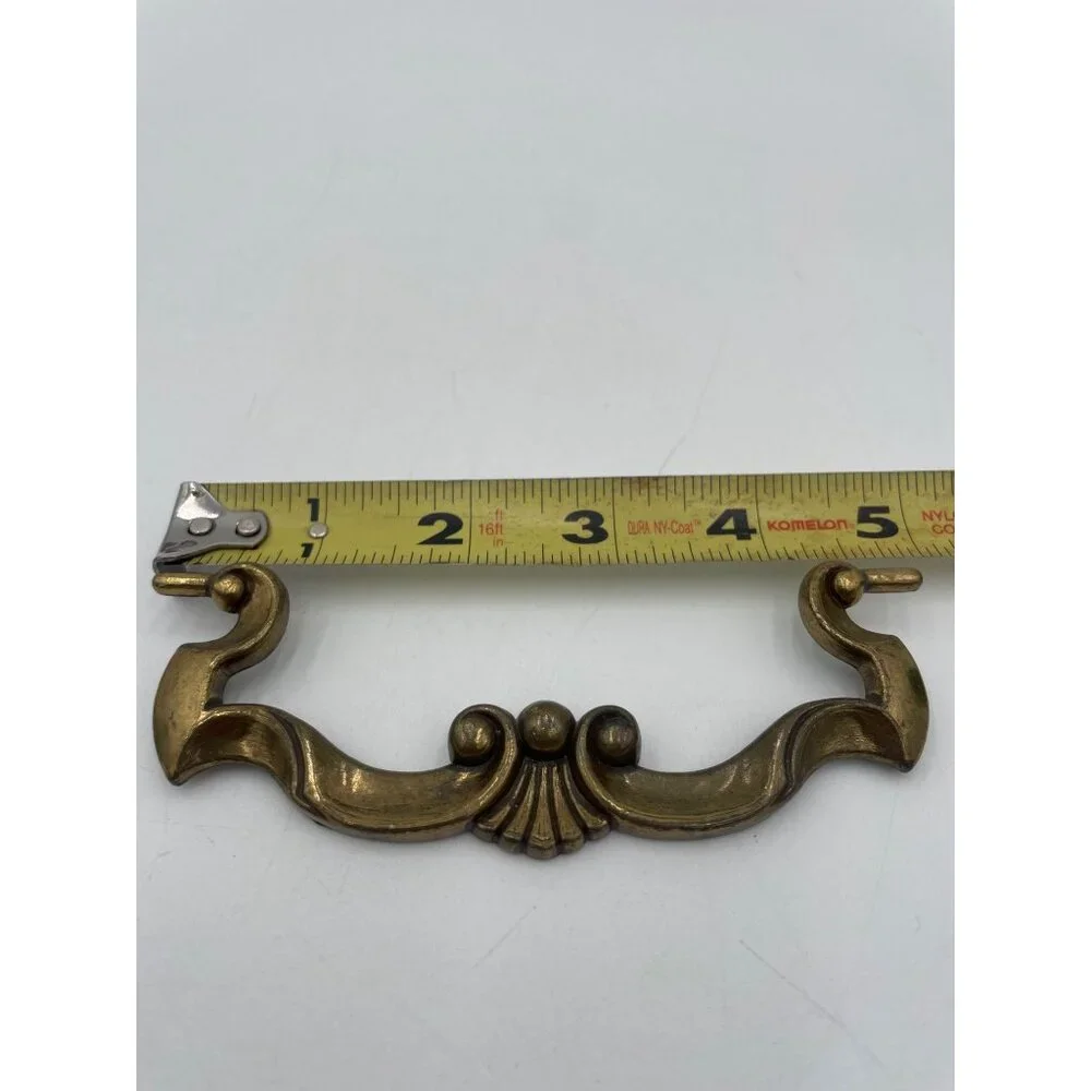 Vintage Brass Drawer Pulls Set Of 4 Ornate Antique Style Handles Elegant Design